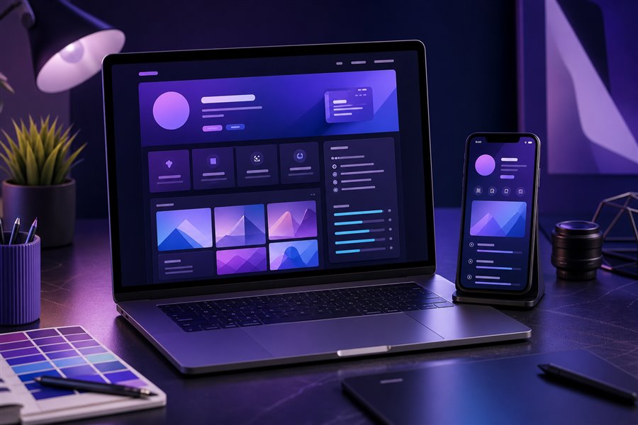 Personal portfolio website design preview
