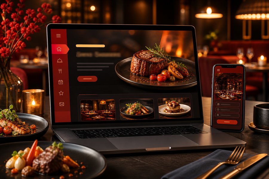 Restaurant website design preview