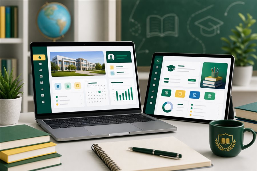 School website design preview